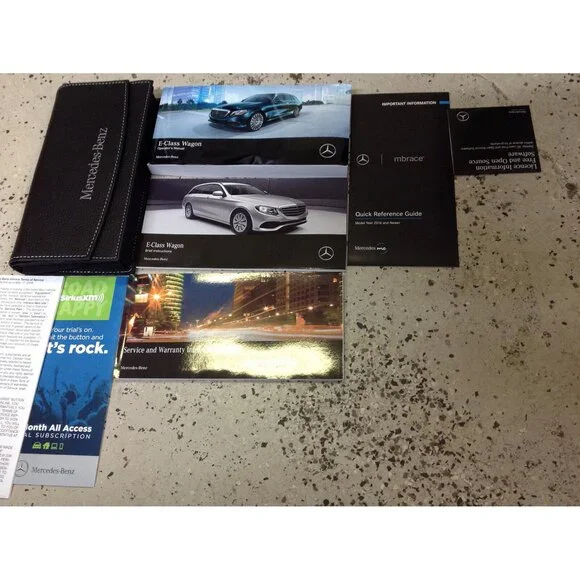 2018 Mercedes Benz E Class Wagon Owner Owners Operators Manual Set Oem